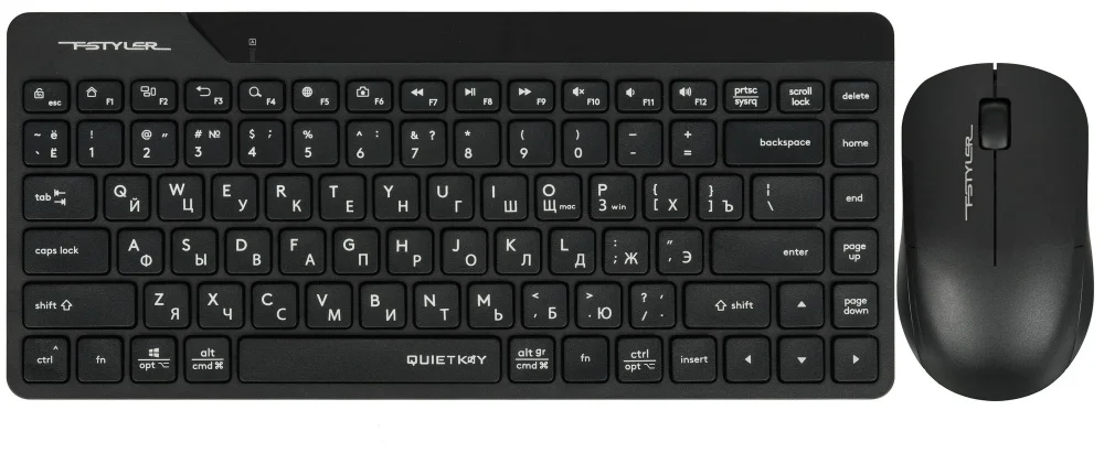 Клавиатура + мышь A4Tech Fstyler FG2200 Air2 Black 