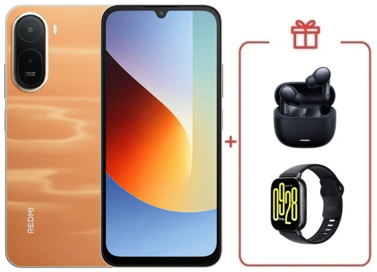 Смартфон Xiaomi Redmi A7 Pro 4/128GB оранжевый + подарок купить,NaN