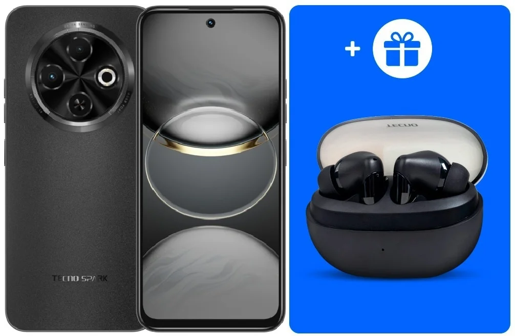 Смартфон Tecno Spark 30C 6/128Gb Orbit Black + подарок купить,NaN