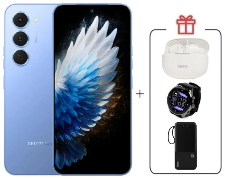 Смартфон Tecno Spark 40 Pro 8/256Gb Lake Blue + подарок купить,NaN