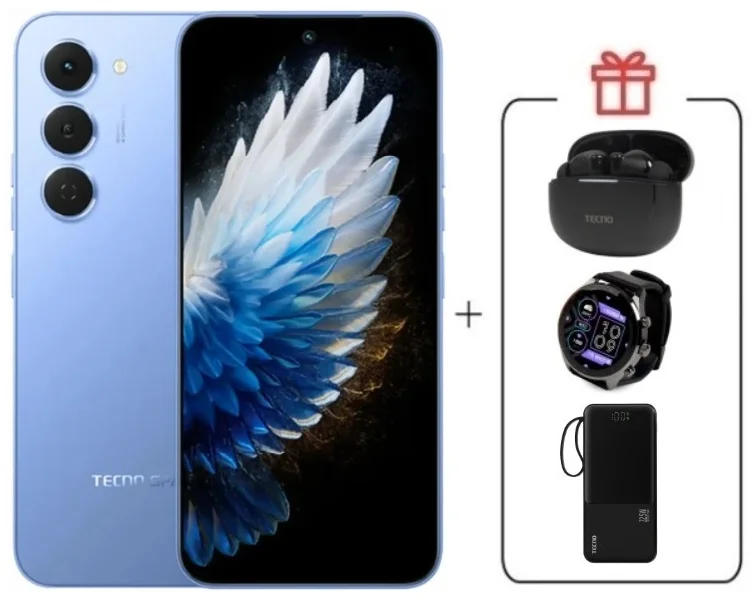 Смартфон Tecno Spark 40 Pro 8/256Gb Lake Blue + подарок купить,NaN