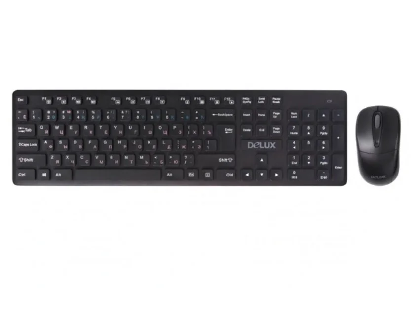 Клавиатура + мышь Delux DLD-1505OGB Black купить,NaN