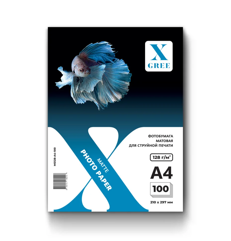 Фотобумага X-Gree MS128 A4 100л матовая 