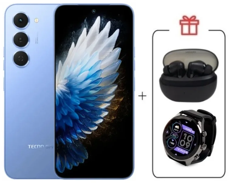 Смартфон Tecno Spark 40 Pro 8/256Gb Lake Blue + подарок купить,NaN