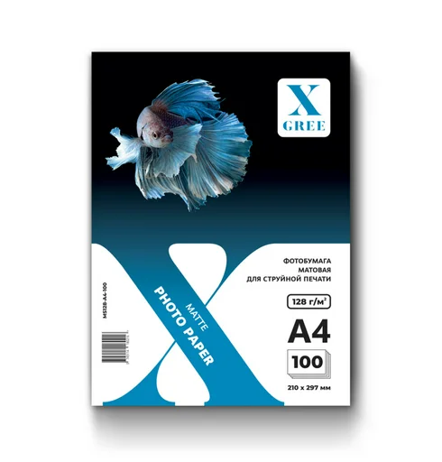 Фотобумага X-Gree MS128 A4 100л матовая 