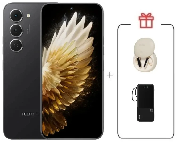 Смартфон Tecno Spark 40 Pro 8/256Gb Ink Black + подарок купить,NaN