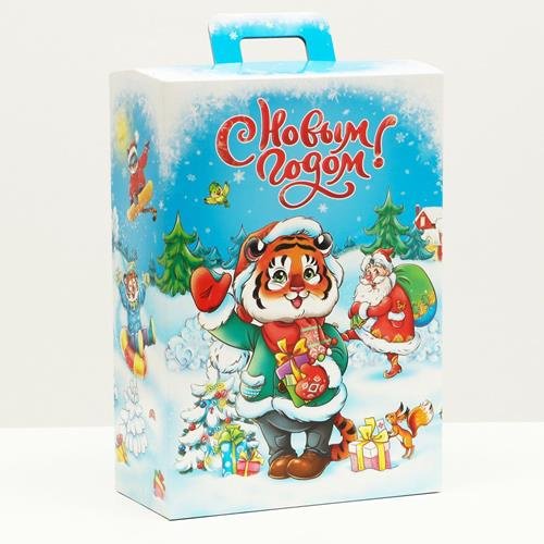 Коробка Зимние каникулы 1 шт, 19х9.5х27 см купить,NaN