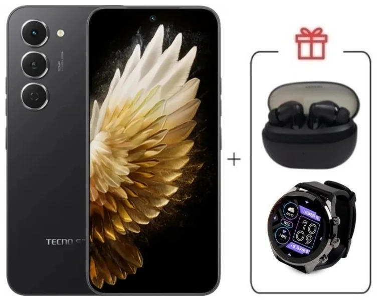 Смартфон Tecno Spark 40 Pro 8/256Gb Ink Black + подарок купить,NaN