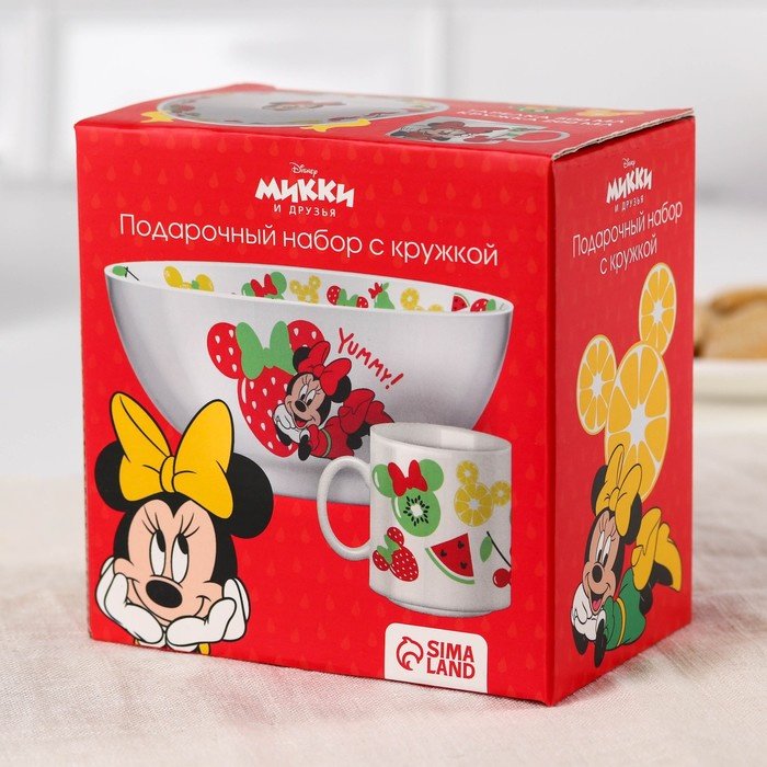 Сервиз на 1 персону Disney Минни Маус, предметов: 2, детский, керамика купить,NaN