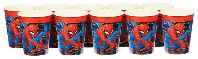 Marvel стакан Человек-паук, 10139413 мультиколор 10 шт купить,NaN