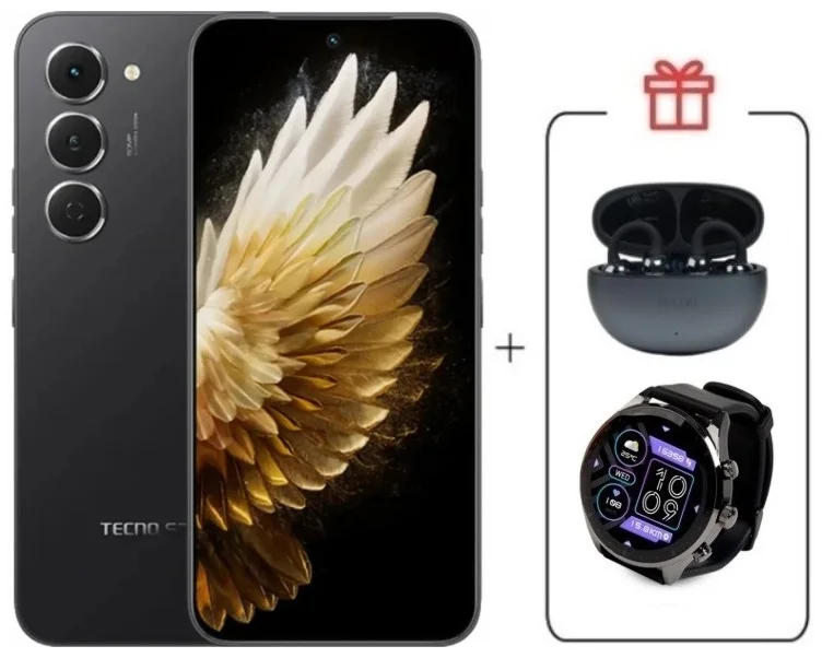 Смартфон Tecno Spark 40 Pro 8/256Gb Ink Black + подарок купить,NaN