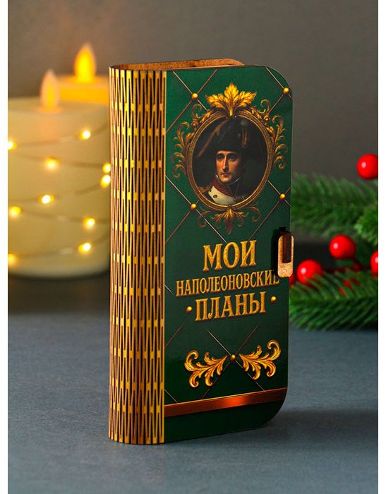 Шкатулка Купюрница «Мои наполеоновские планы» 12855021_106726, дерево купить,NaN