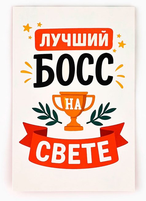 Дарите Счастье открытка Лучший босс 1 шт купить,NaN