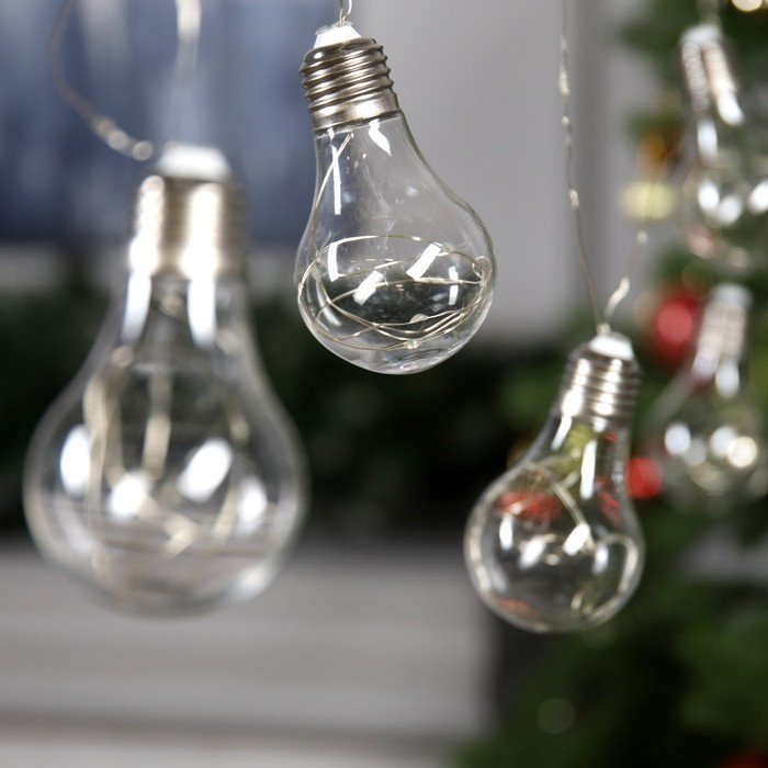 Электрогирлянда Лампочки Luazon Lighting цвет свечения синий 3 м купить,NaN