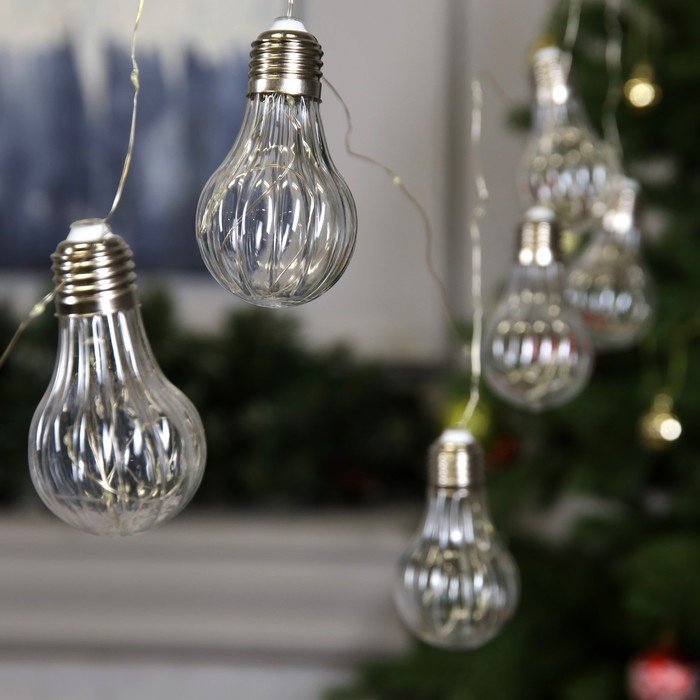 Электрогирлянда Лампочки Luazon Lighting цвет свечения холодный белый 3 м купить,NaN