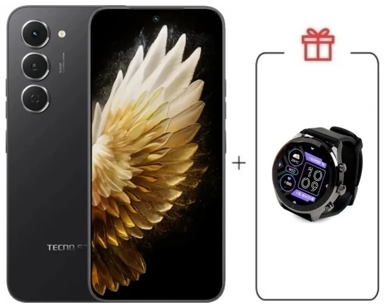 Смартфон Tecno Spark 40 Pro 8/256Gb Ink Black + подарок купить,NaN