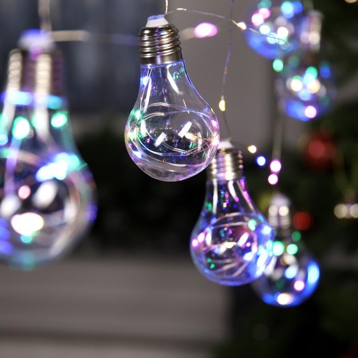Электрогирлянда Лампочки Luazon Lighting цвет свечения мультиколор 3 м купить,NaN