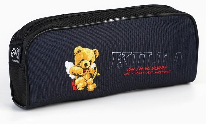 Пенал ArtFox STUDY Медведи канцтовары, застежка молния, черный купить,NaN