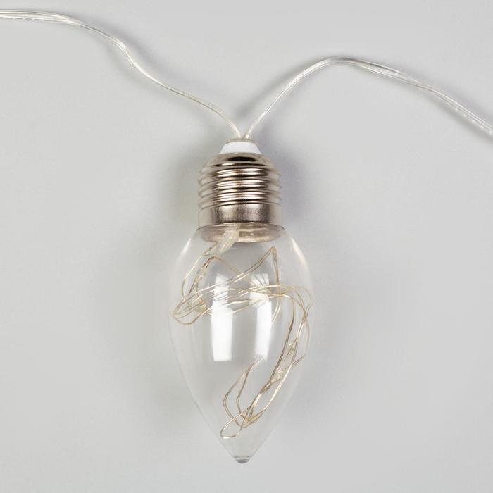 Электрогирлянда Лампочки Luazon Lighting цвет свечения синий 3 м купить,NaN