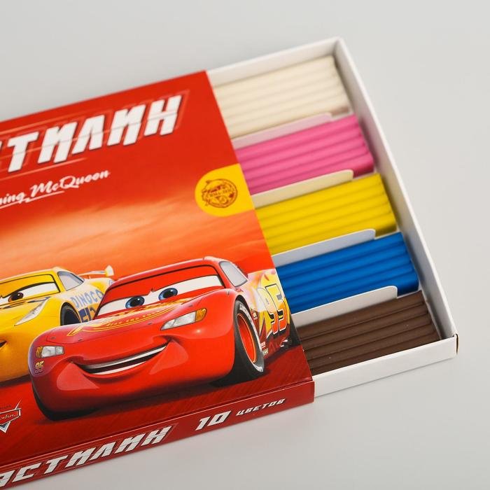Пластилин 10 цветов 150 г «Чемпион, Тачки» купить,NaN