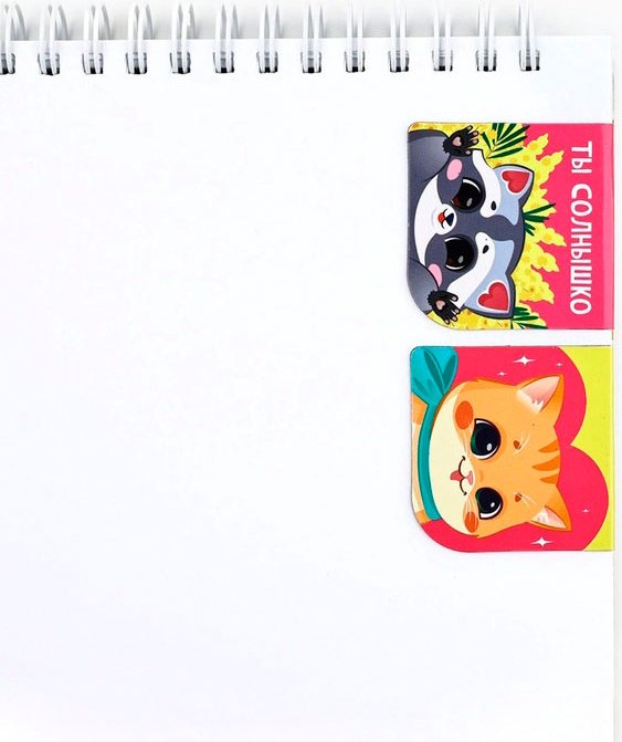 Закладки ArtFox Магнитные закладки "Мечтай, читай, люби", 10731896, магнит, бумага, 2 шт купить,NaN