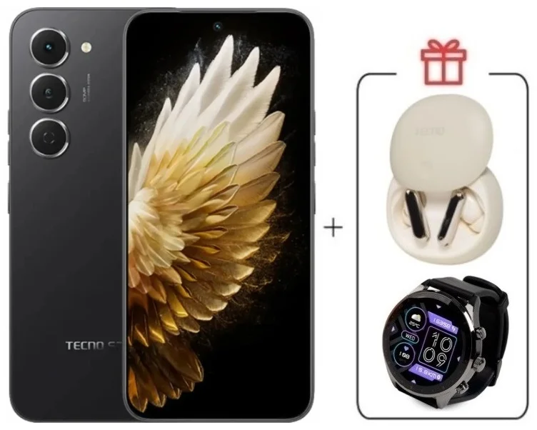Смартфон Tecno Spark 40 Pro 8/256Gb Ink Black + подарок купить,NaN