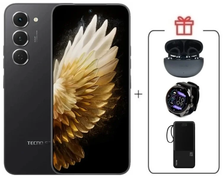 Смартфон Tecno Spark 40 Pro 8/256Gb Ink Black + подарок купить,NaN