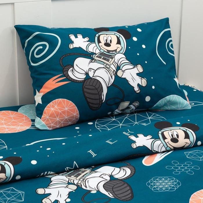 Комплект Disney Neon Series Микки Маус 1.5-спальный бязь, 1 наволочка: 50x70 см купить,NaN