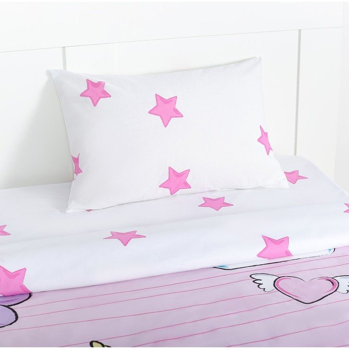 Комплект Disney Minnie Mouse с единорогом 1.5-спальный поплин, 1 наволочка: 50x70 см купить,NaN
