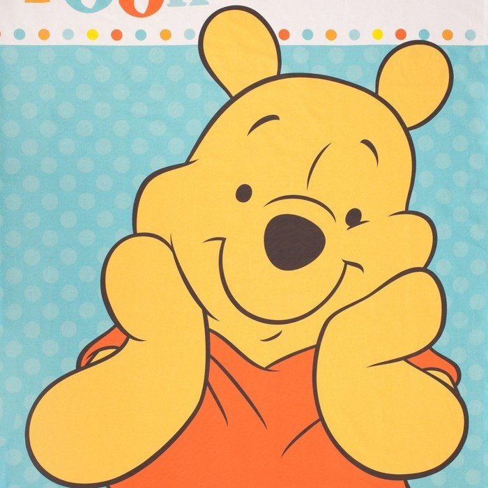 Комплект Disney Медвежонок Винни 1.5-спальный поплин, 1 наволочка: 50x70 см купить,NaN