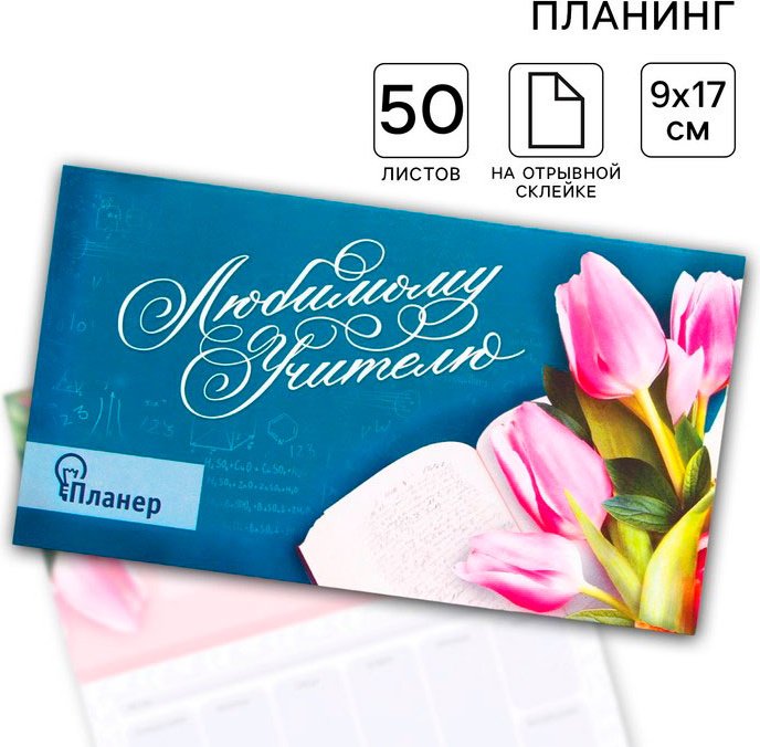 Планер ArtFox Любимому учителю A6 50 листов купить,NaN