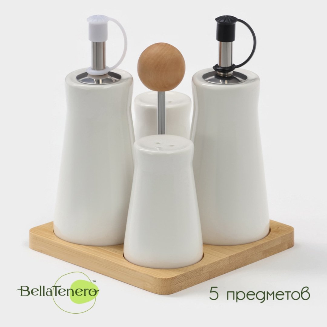 Bella Tenero набор для специй 3408577, бамбук, керамика купить,NaN