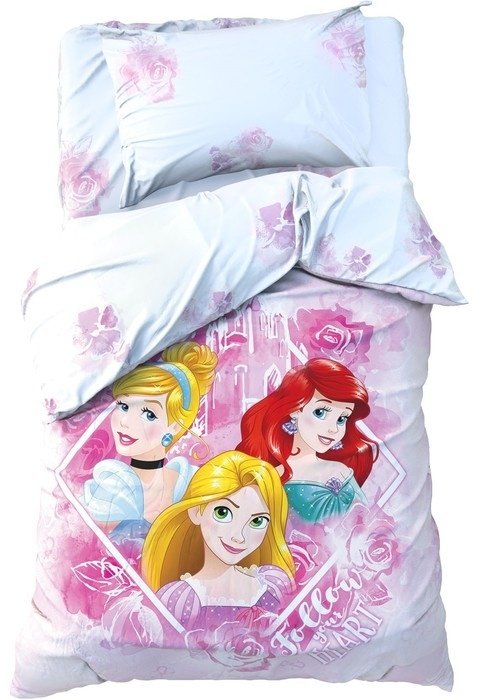 Комплект Disney 1.5-спальный поплин, : 50x70 см купить,NaN