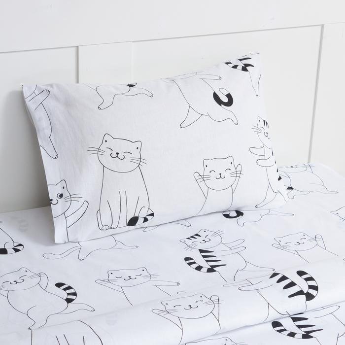 Комплект Этель Dancing cats детский хлопок, 1 наволочка: 50x70 см купить,NaN