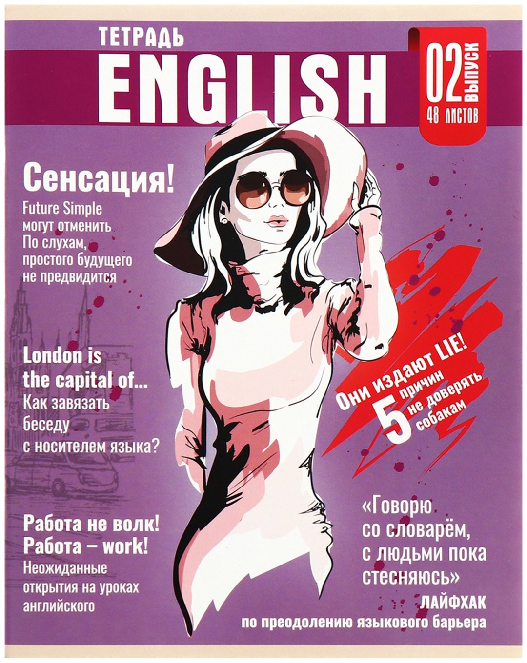 Набор предметных тетрадей Calligrata Журнал, 48 л, А5, комбинированная, мягкая обложка, 10 шт купить,NaN