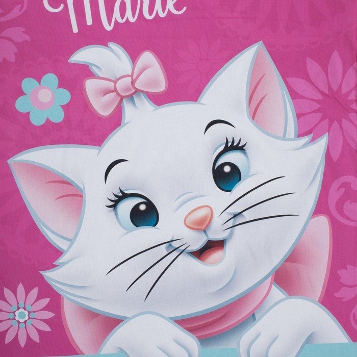 Комплект Disney Мари 1.5-спальный поплин, 1 наволочка: 50x70 см купить,NaN