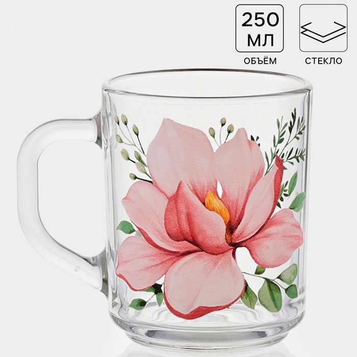 Кружка ОСЗ , 250 мл, стекло, 1 шт. купить,NaN