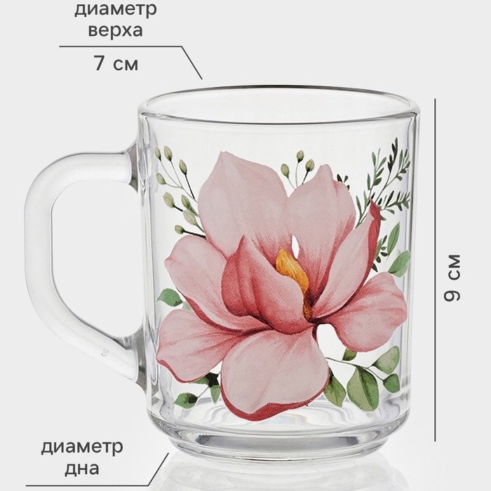 Кружка ОСЗ , 250 мл, стекло, 1 шт. купить,NaN