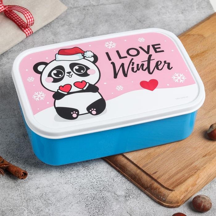 Sima-land ланч-бокс I love winter, 5095010 1 шт, пластик купить,NaN