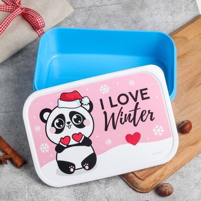 Sima-land ланч-бокс I love winter, 5095010 1 шт, пластик купить,NaN