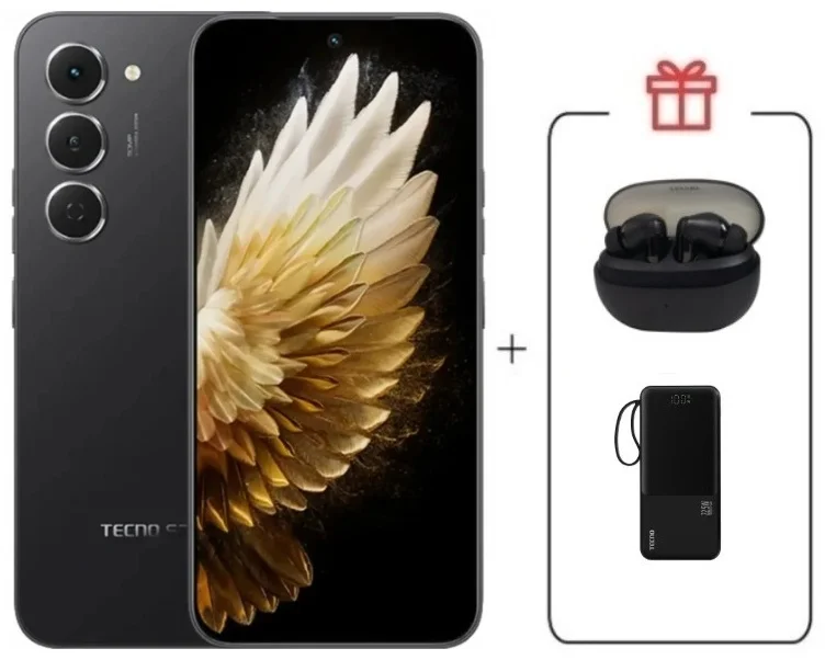 Смартфон Tecno Spark 40 Pro 8/256Gb Ink Black + подарок купить,NaN