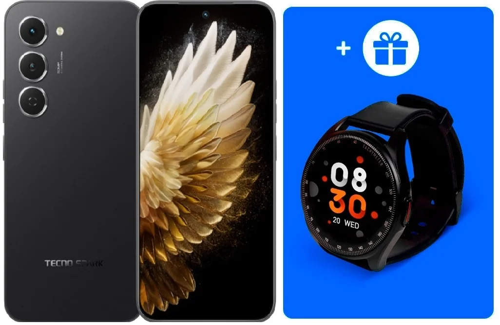 Смартфон Tecno Spark 40 Pro 8/256Gb Ink Black + подарок купить,NaN