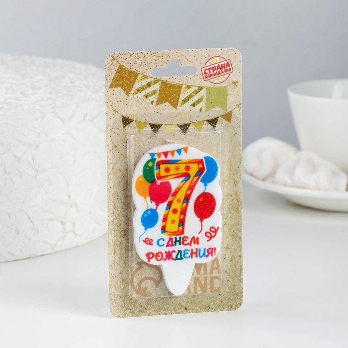 Свеча Страна Карнавалия фигурная, 1 шт 6.5 см купить,NaN
