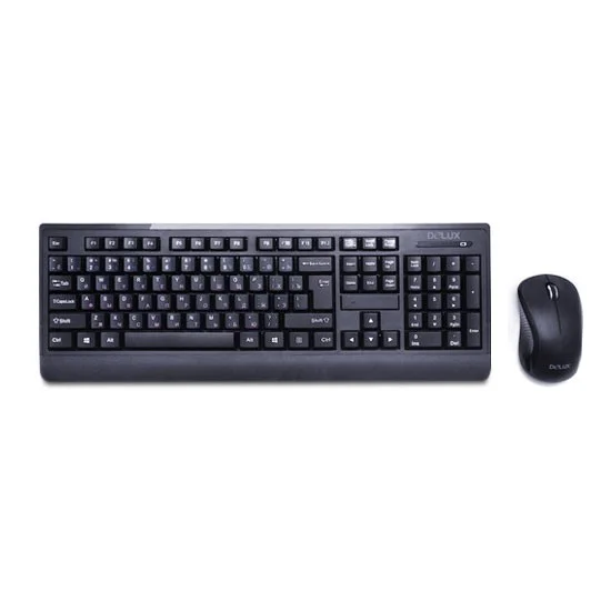 Клавиатура + мышь Delux DLD-6091OGB Black  купить,7731
