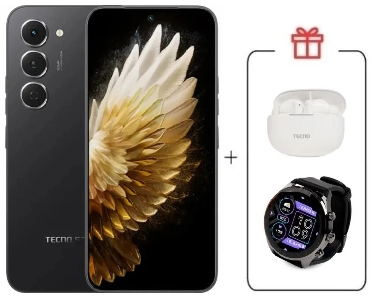 Смартфон Tecno Spark 40 Pro 8/256Gb Ink Black + подарок купить,NaN
