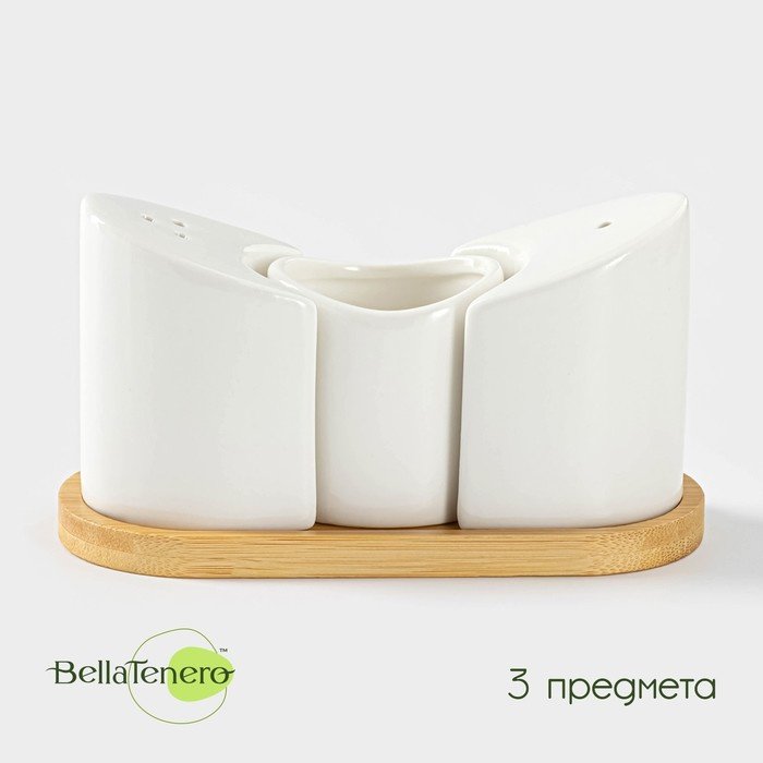 BellaTenero емкость для специй 9213638, силикон, бамбук, фарфор купить,NaN