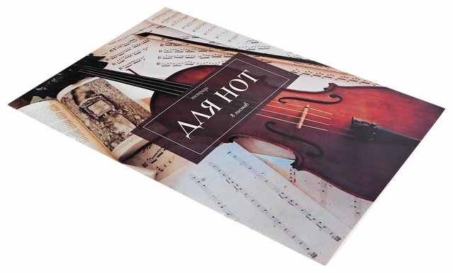 Тетрадь для нот Calligrata Классика, 8 л, А4, ноты, мягкая обложка, 1 шт купить,NaN