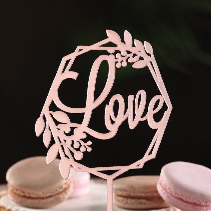 Дарим Красиво Love топперы для торта 1 шт купить,NaN