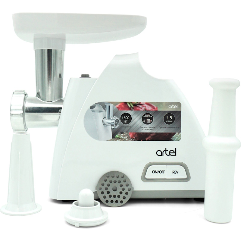 Мясорубка Artel ART-MG-1083 белая купить,NaN