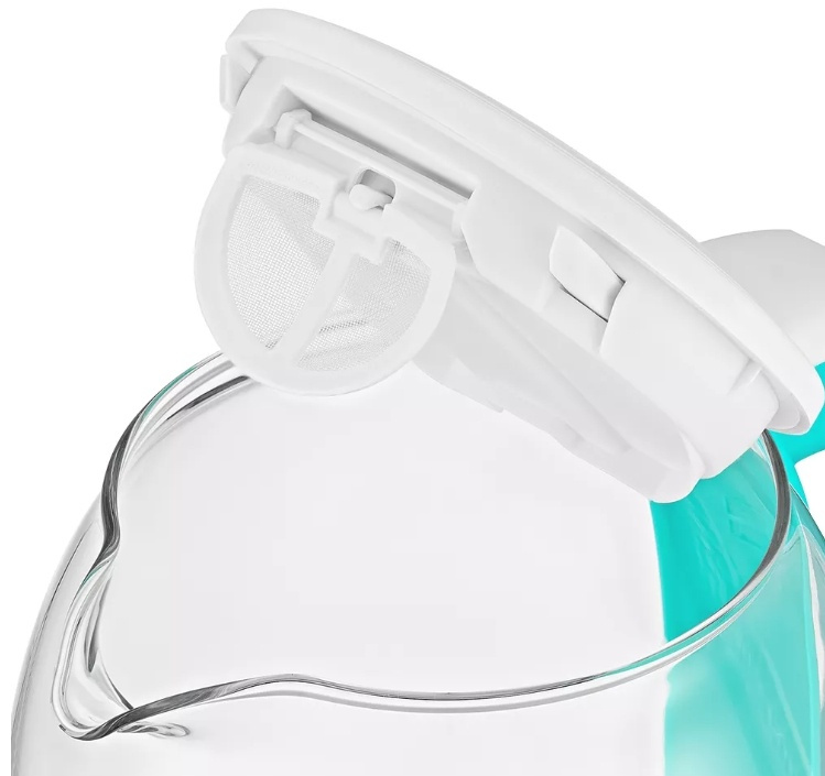 Электрочайник Kitfort KT-6140-3 1.7 л бело-бирюзовый